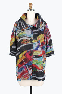 DAMEE Abstract Painting Swing JKT-4824- MULTI