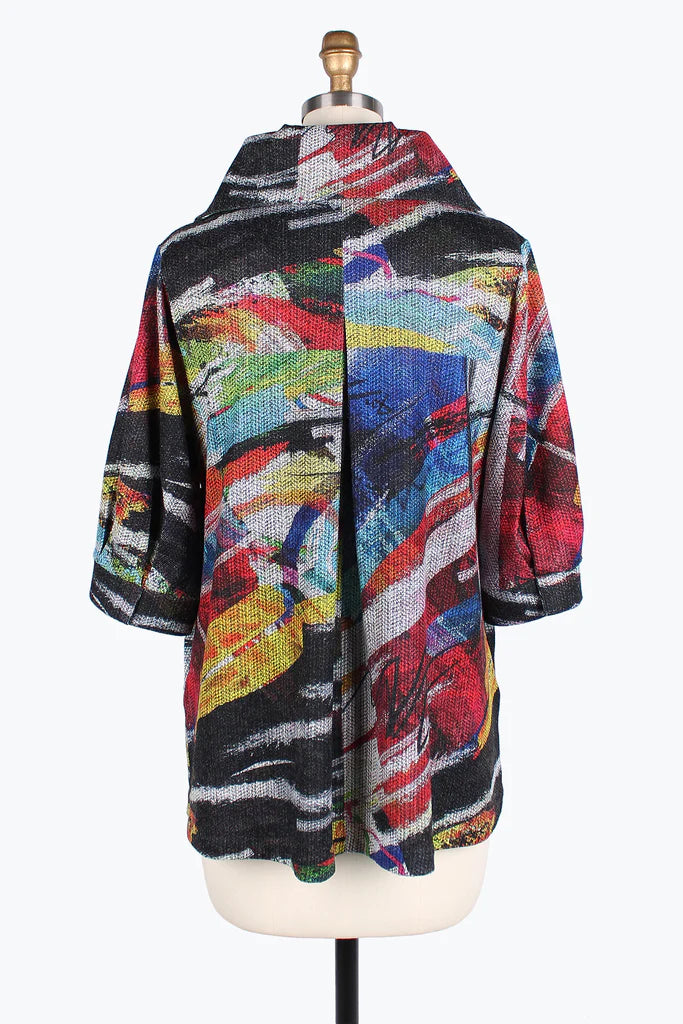 DAMEE Abstract Painting Swing JKT-4824- MULTI