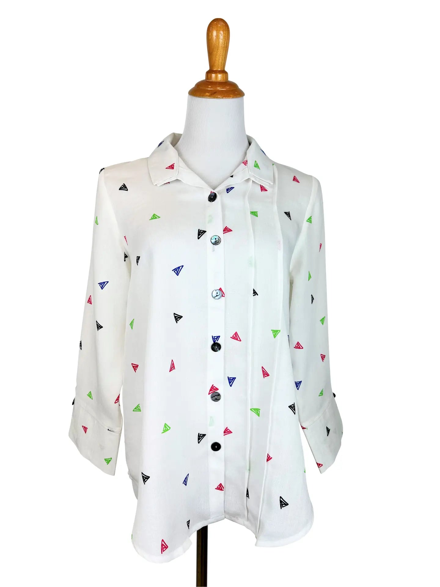 Fridaze AA376 - Tessa Asymmetrical Linen Blouse