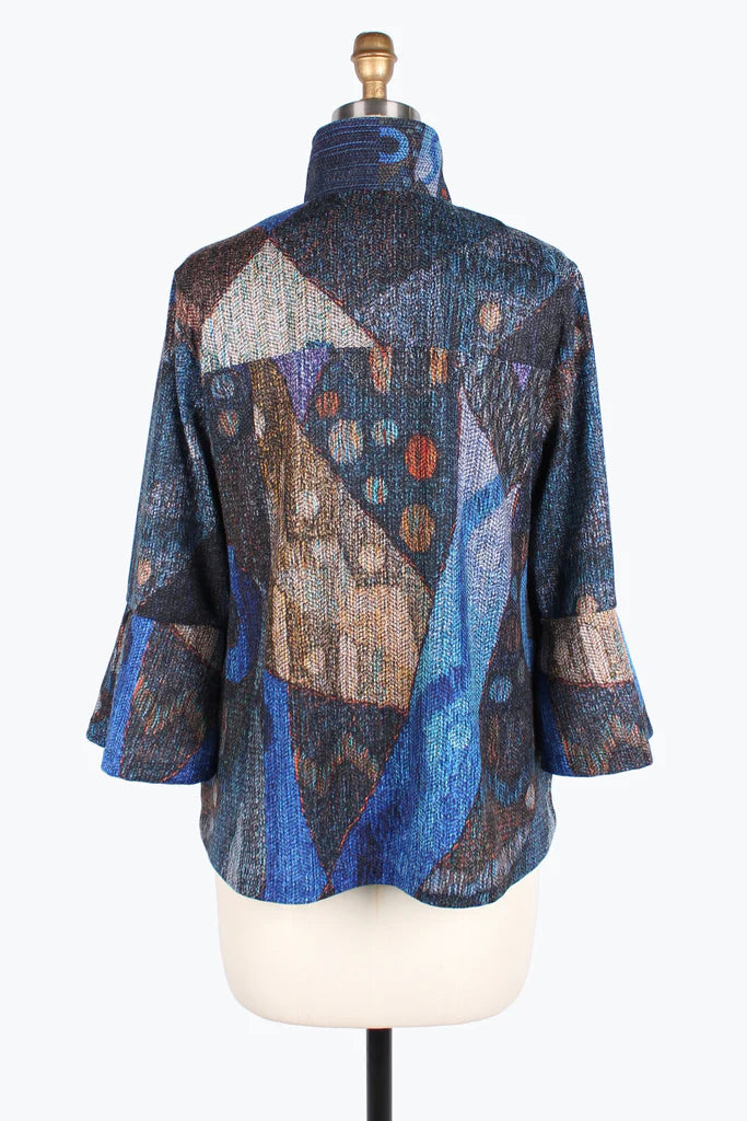 DAMEE Oil Painting Button Patch JKT-4831- MULTI