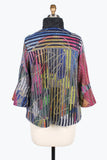 DAMEE Colorful Stripe Button Patch JKT-4833- MULTI
