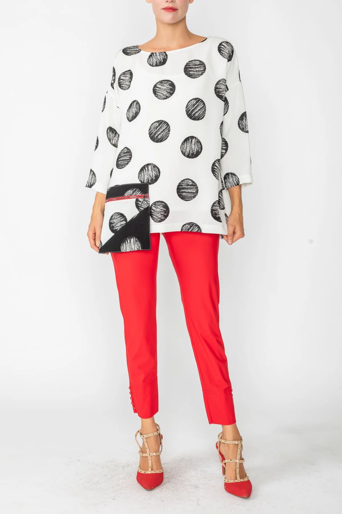 IC COLLECTION Top- 4833T- WHITE