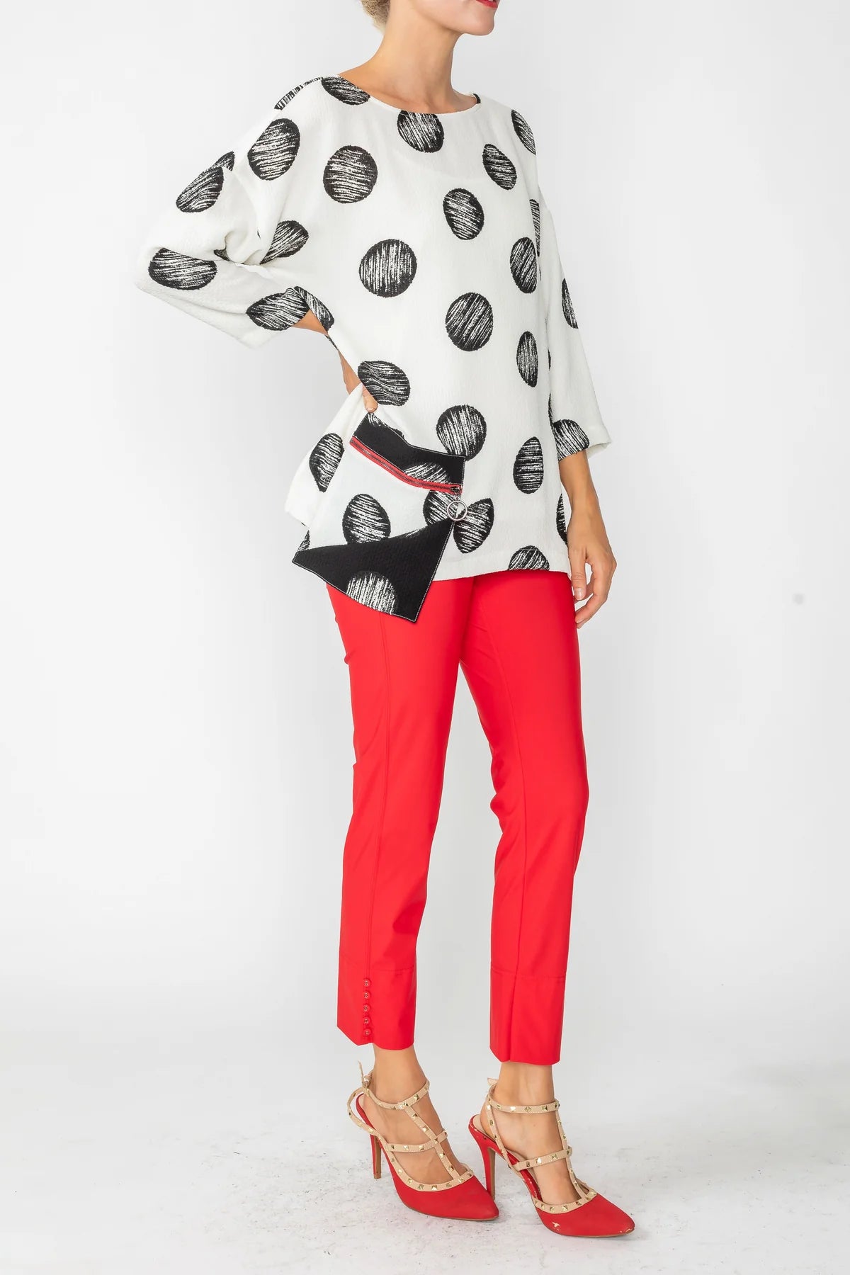 IC COLLECTION Top- 4833T- WHITE