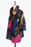 DAMEE Abstract Painting Micro-Cord Swing JKT-4842-MULTI