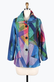 DAMEE Rainbow Puffy Collar JKT-4847- MULTI