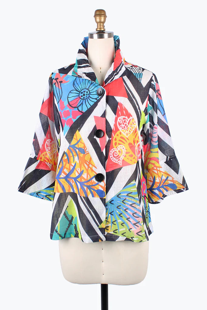 DAMEE TROPICAL DIAMOND SHORT JKT- 4864 - MLT