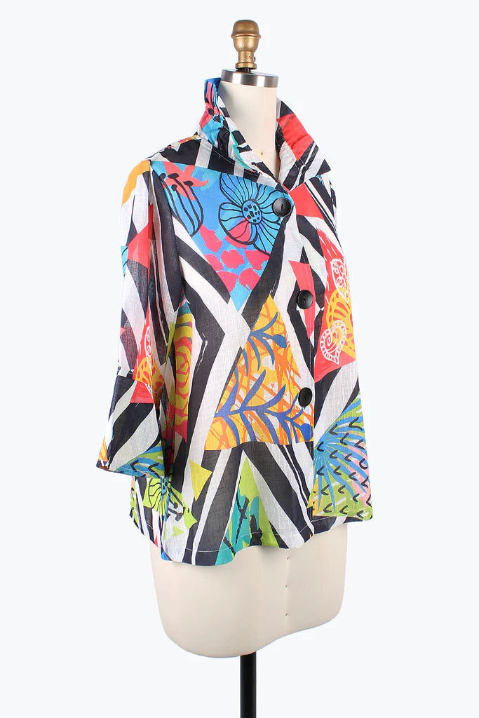 DAMEE TROPICAL DIAMOND SHORT JKT- 4864 - MLT