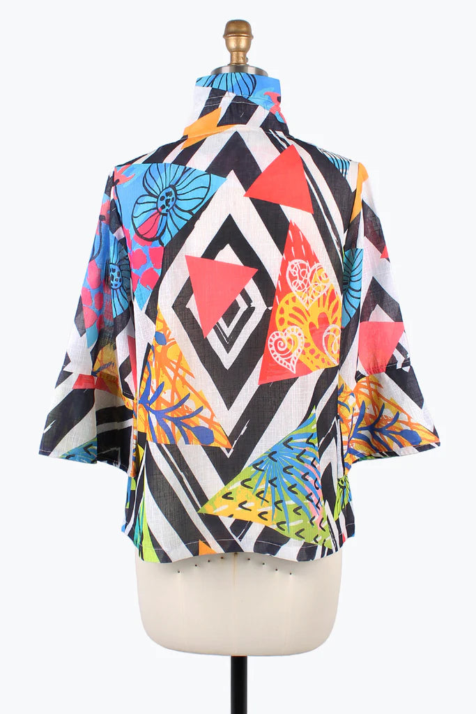 DAMEE TROPICAL DIAMOND SHORT JKT- 4864 - MLT