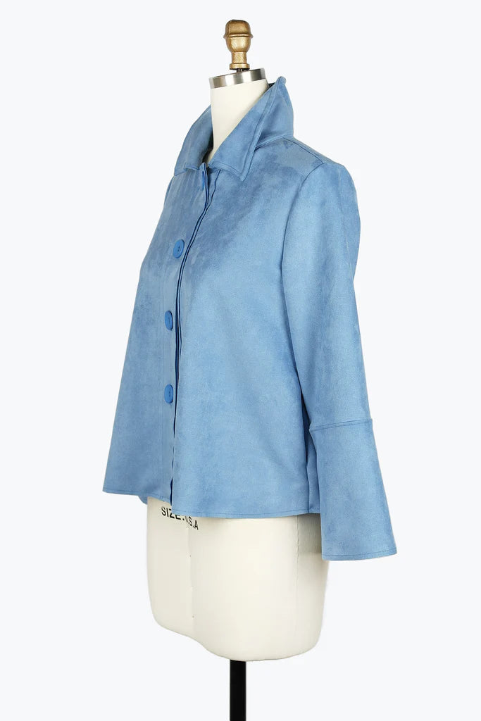 DAMEE MICRO-SUEDE CLASSIC JKT - 4896 - BLU