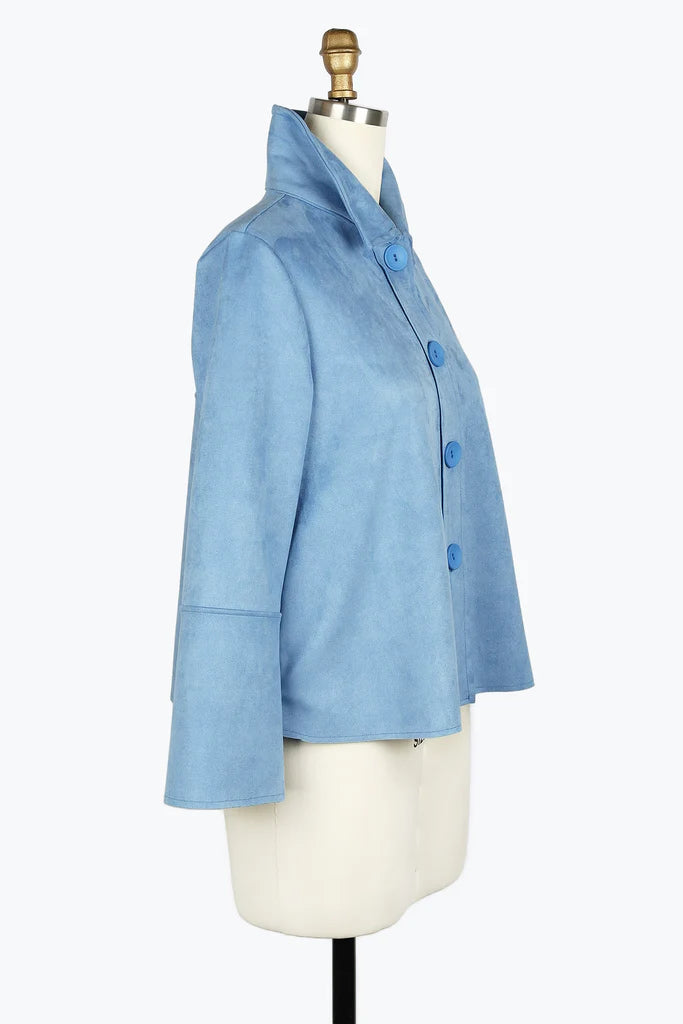 DAMEE MICRO-SUEDE CLASSIC JKT - 4896 - BLU