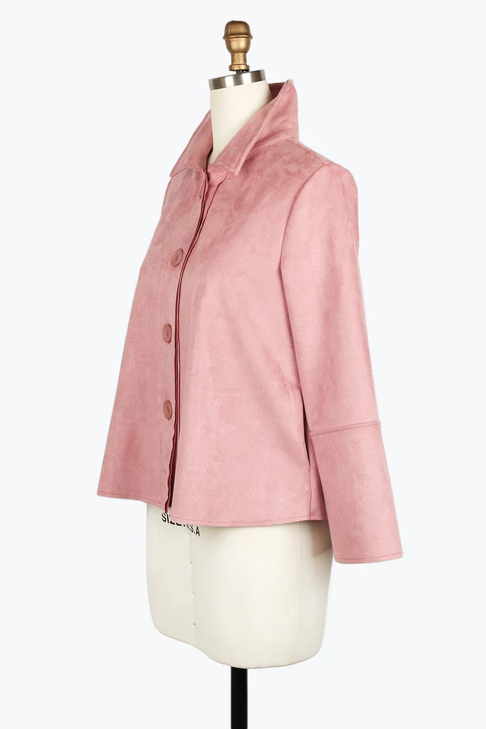 DAMEE MICRO-SUEDE CLASSIC JKT - 4896 - PNK