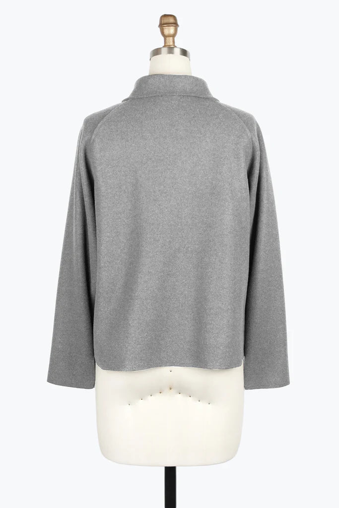DAMEE WOOL BLEND PATCH-POCKET JKT - 4901 - GRY