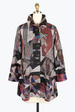 DAMEE OVERLAY ART BUTTON PATCH COAT - 4907 - PNK