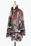 DAMEE OVERLAY ART BUTTON PATCH COAT - 4907 - PNK