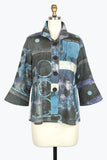 DAMEE OIL PAINTING MICRO-SUEDE JKT - 4909 - BLU