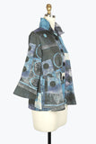 DAMEE OIL PAINTING MICRO-SUEDE JKT - 4909 - BLU