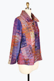 DAMEE ABSTRACT PAINTING PUFFY COLLAR JKT - 4912 - PNK