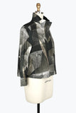 DAMEE ABSTRACT ART BIKER JKT - 4915 - GRY