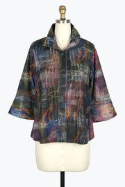 DAMEE CRAYON ETCHING ART SHORT JKT - 4917 - MLT