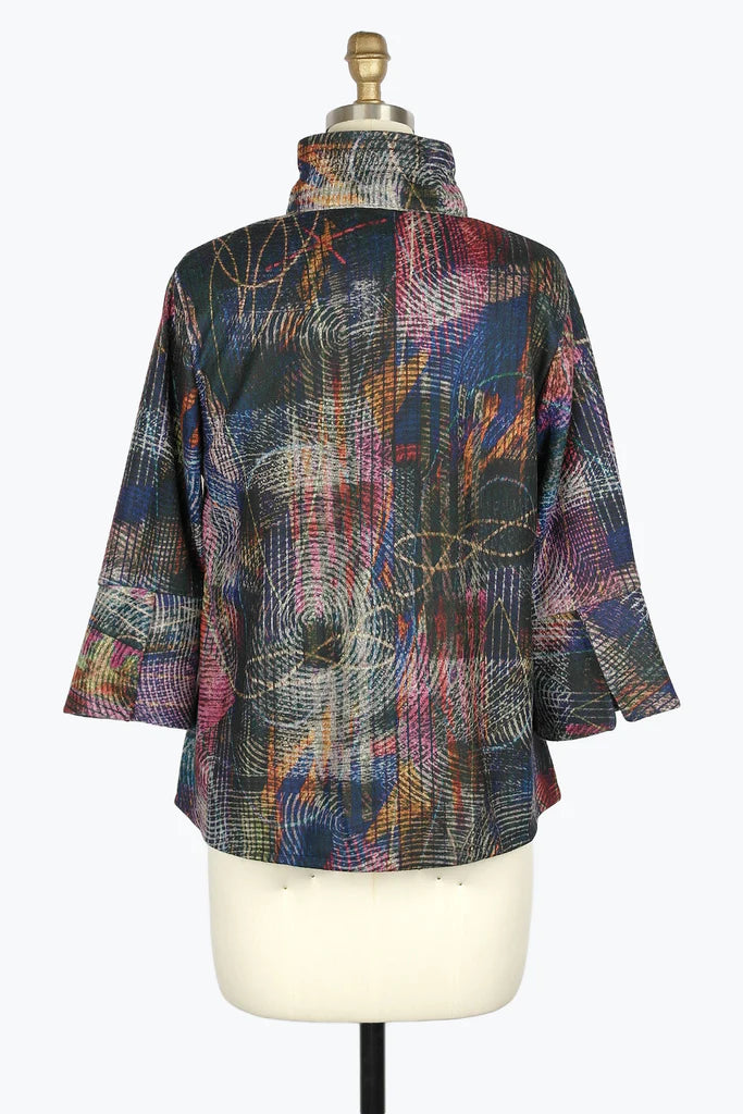 DAMEE CRAYON ETCHING ART SHORT JKT - 4917 - MLT