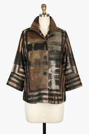 DAMEE FRAMED ART SHORT JKT - 4920 - BRN