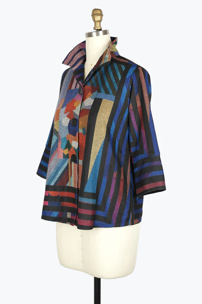 DAMEE FRAMED ART SHORT JKT - 4921 - MLT