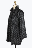 DAMEE ROSETTE SWIRL FAUX FUR COAT - 4924 - SLV