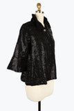 DAMEE SEQUINS STRIPED SHORT JKT - 4929 - BLK