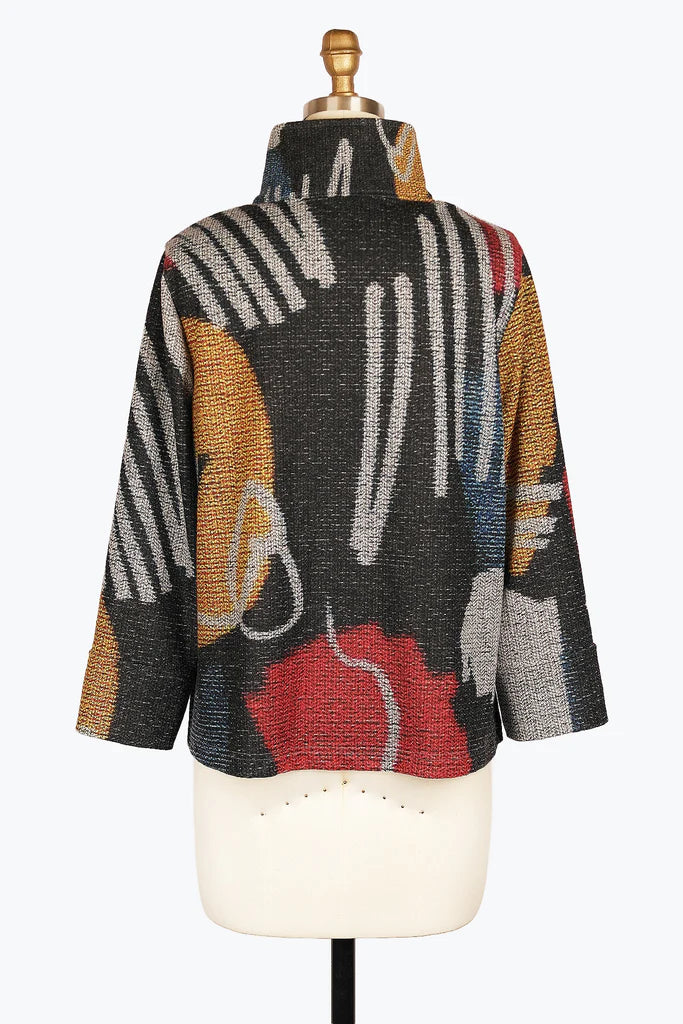 DAMEE SEAMLESS SCRIBBLE SHORT JKT - 4936 - MLT