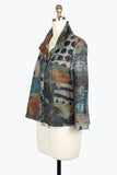 DAMEE ABSTRACT ART SHORT JKT - 4937 - TEA