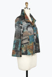 DAMEE ABSTRACT ART SHORT JKT - 4937 - TEA