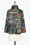 DAMEE ABSTRACT ART SHORT JKT - 4937 - TEA