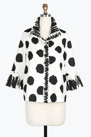 DAMEE MARBLE SWIRL SHORT JKT - 4938 - WHT