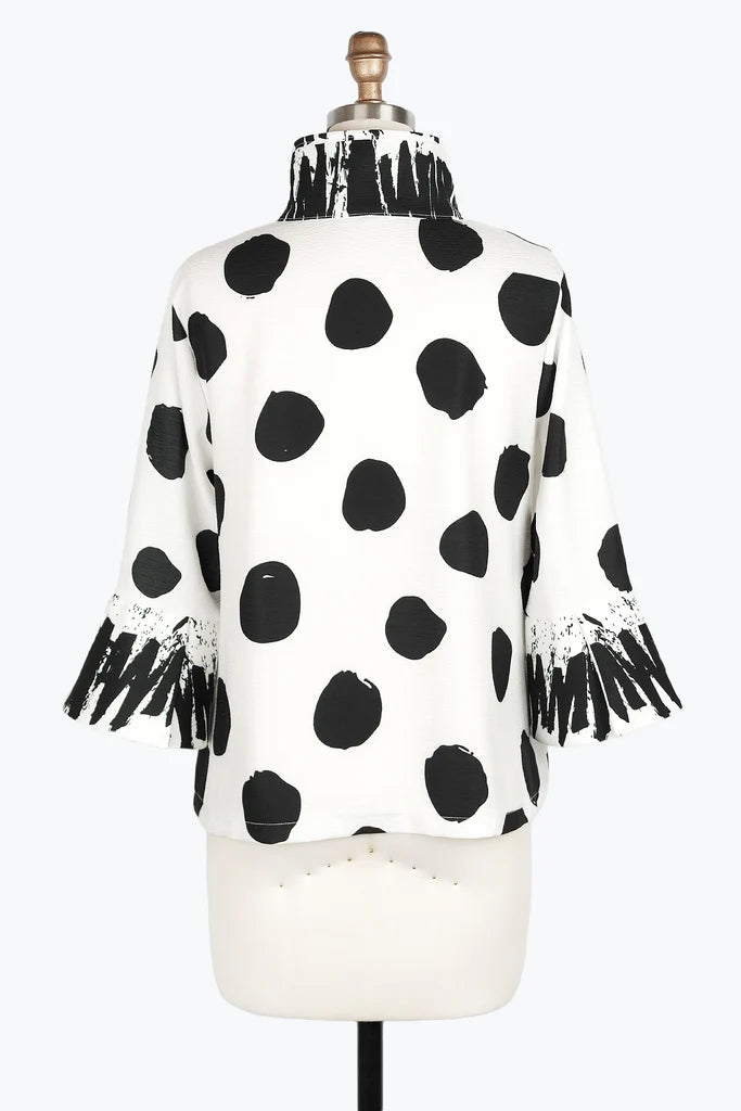 DAMEE MARBLE SWIRL SHORT JKT - 4938 - WHT