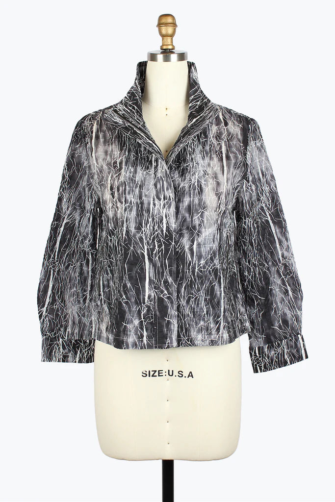 DAMEE ABSTRACT ULTRALIGHT BIKER JKT - 4950 - BLK
