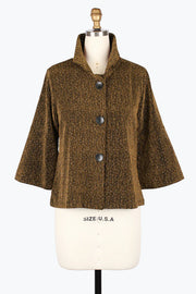 DAMEE CROPPED SPARKLE JKT - 4952-GLD