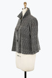 DAMEE METALLIC CROPPED JKT - 4952 - SLV