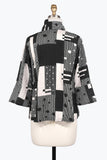 DAMEE MULTI-PATTERN SEERSUCKER JKT - 4958 - BLK