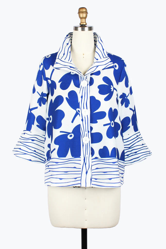 DAMEE FLOWERS & STRIPES JKT - 4961 - RYB