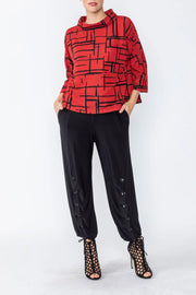 IC Collection Tunic- 4962T- WINE