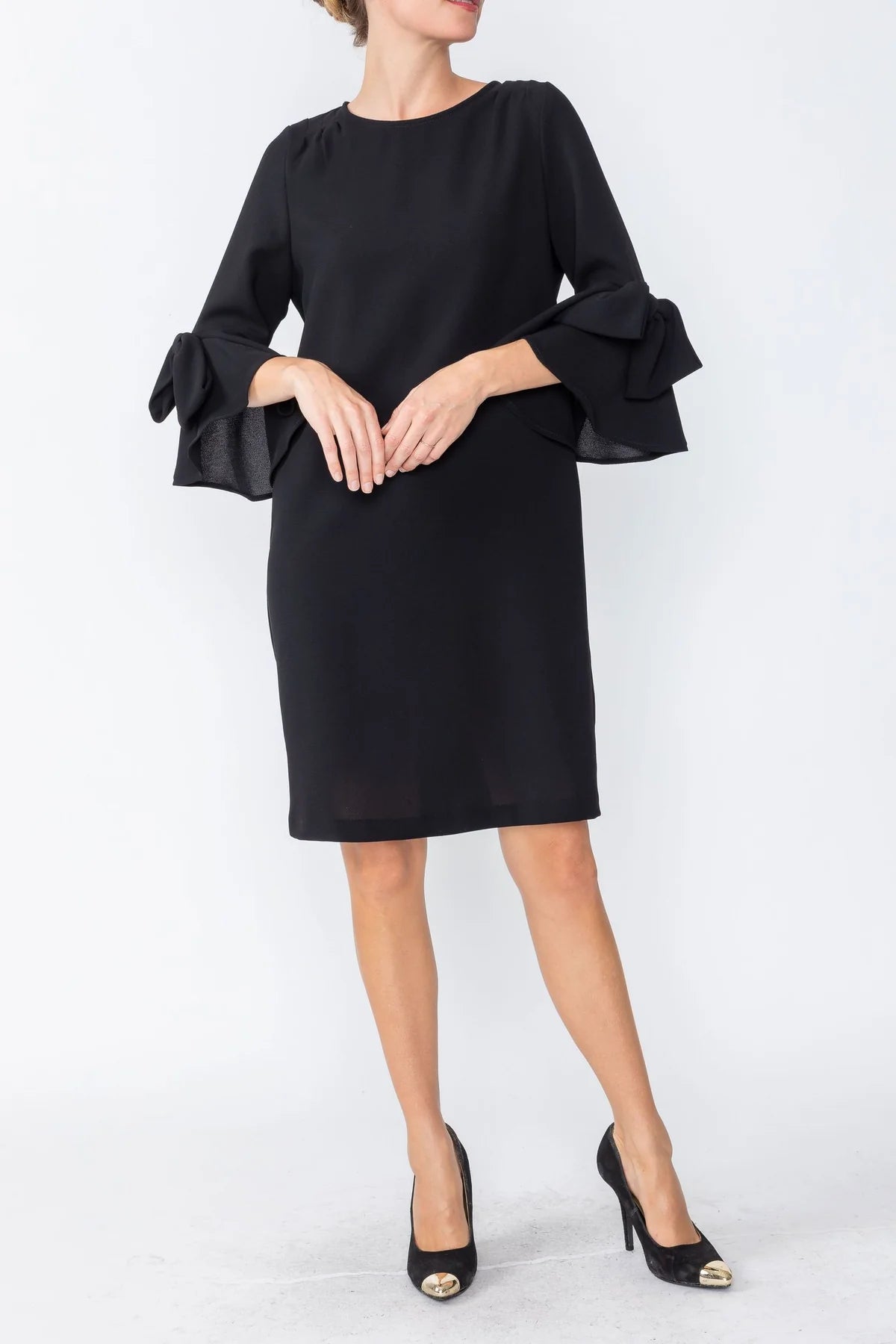 IC COLLECTION Dress- 4963D- BLACK