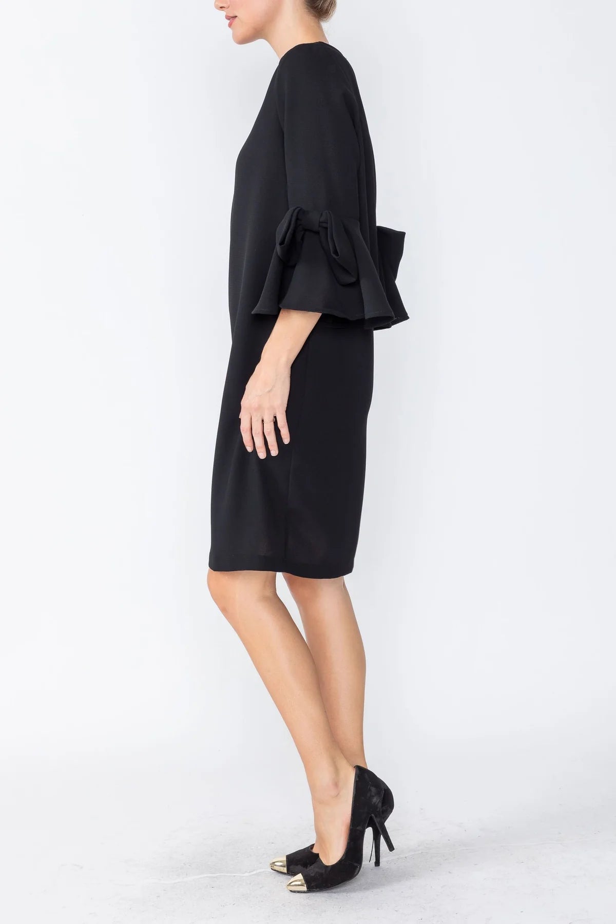 IC COLLECTION Dress- 4963D- BLACK