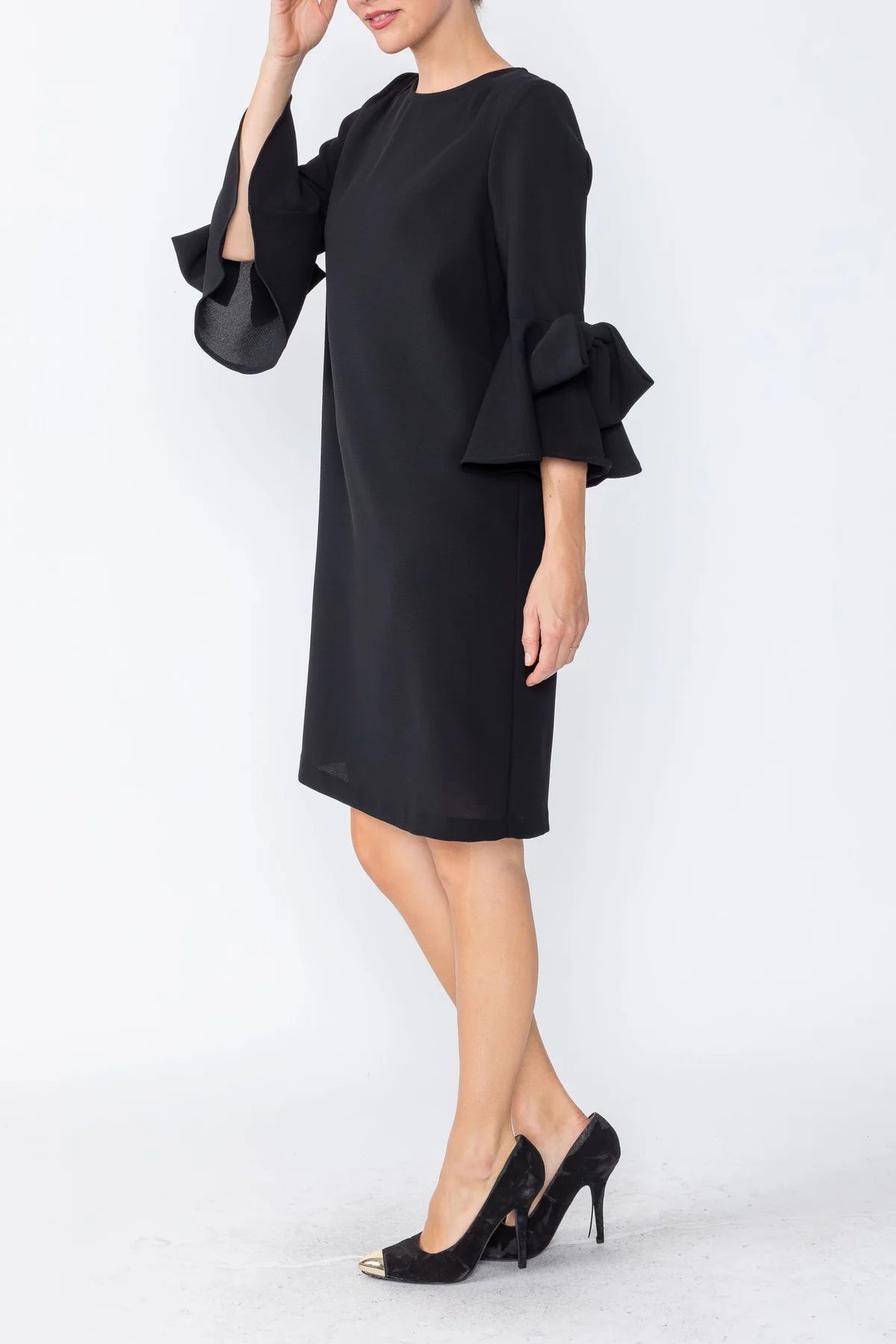 IC COLLECTION Dress- 4963D- BLACK