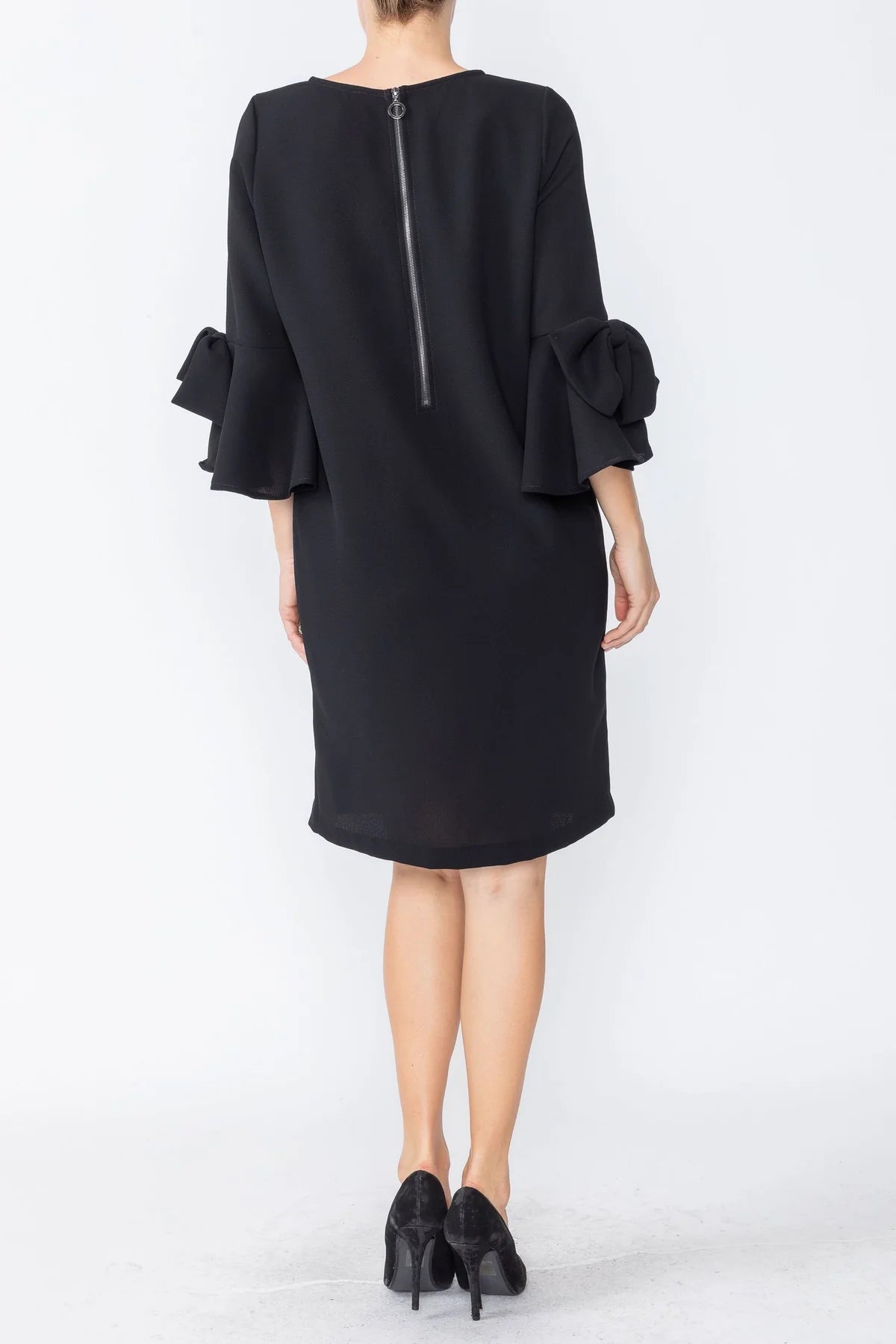 IC COLLECTION Dress- 4963D- BLACK