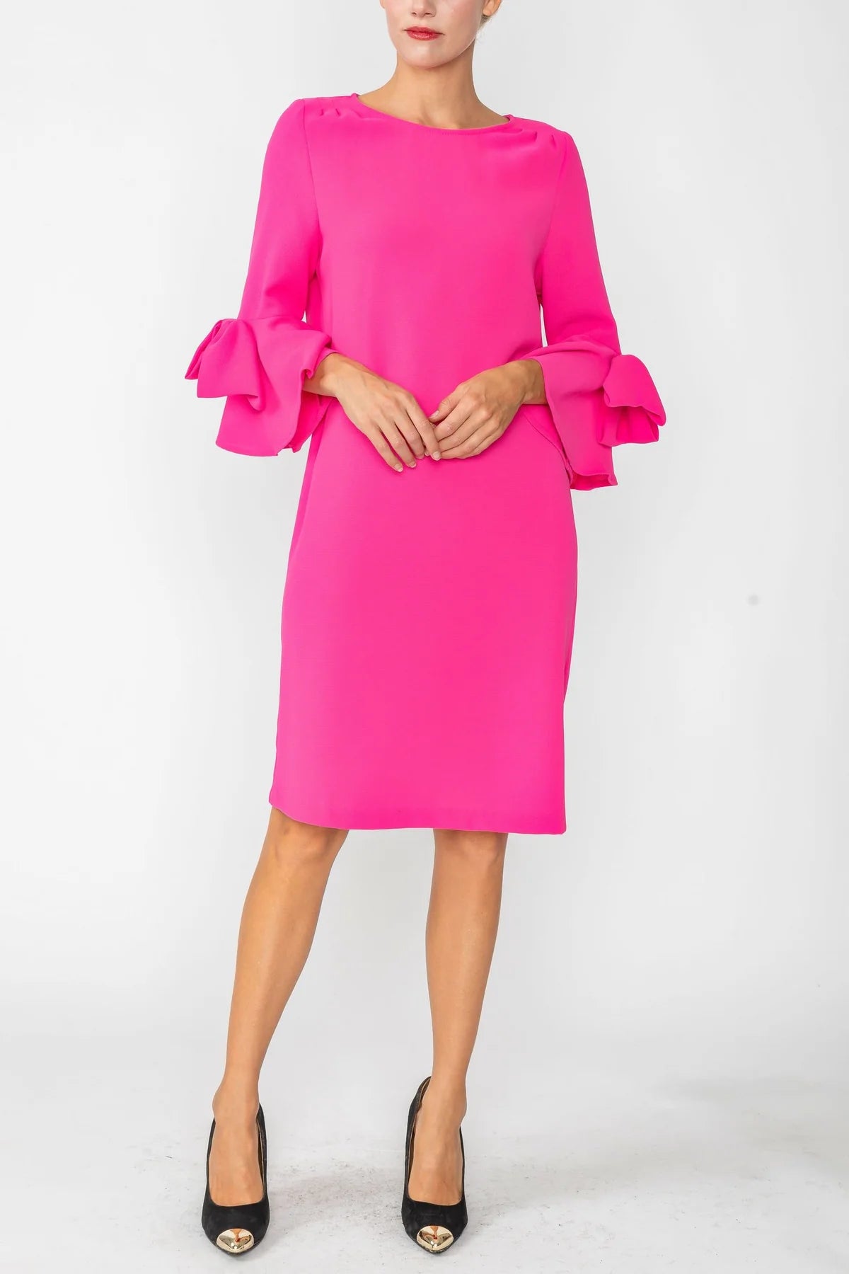IC COLLECTION Dress- 4963D- PINK
