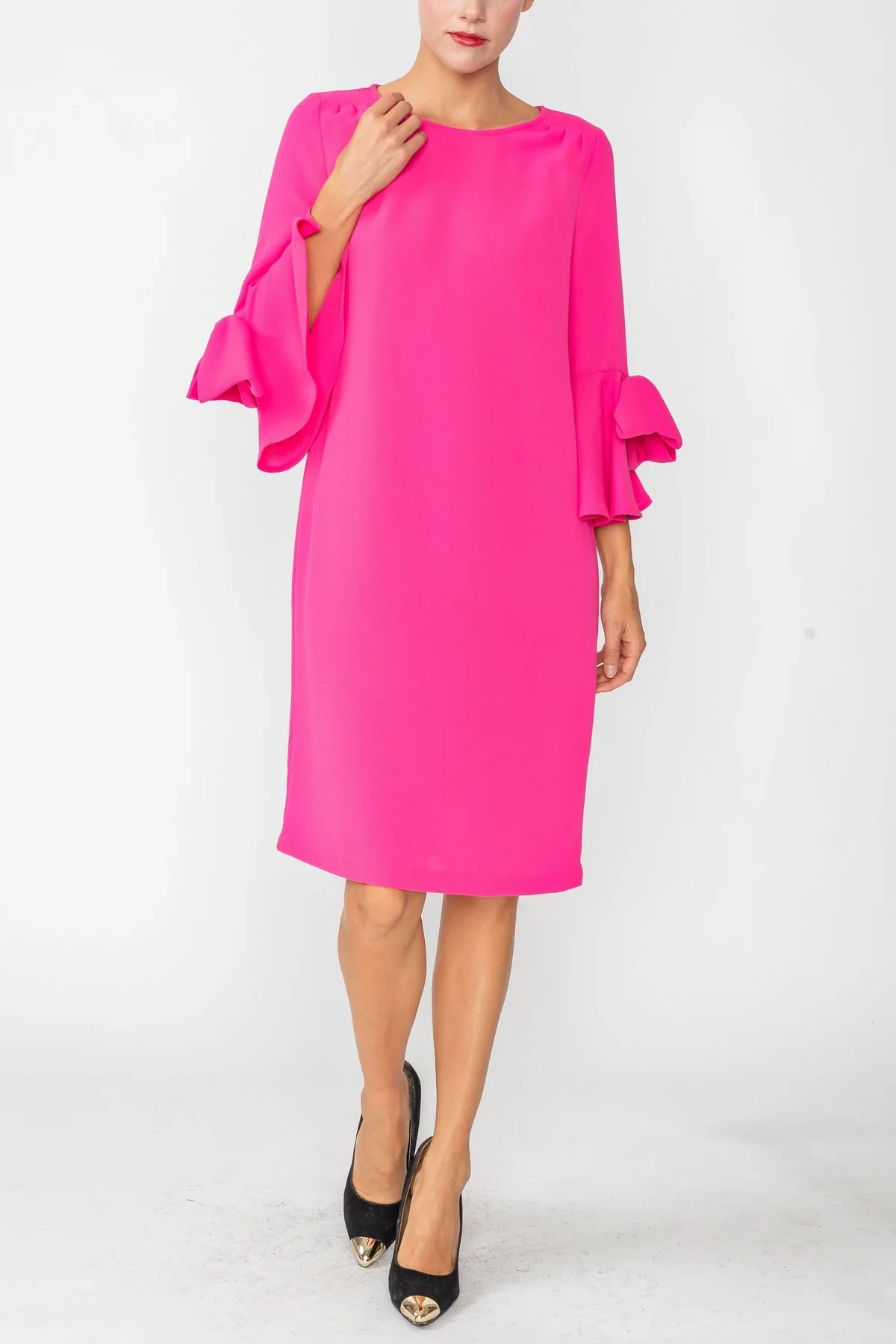 IC COLLECTION Dress- 4963D- PINK