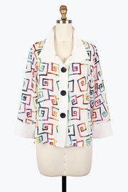 DAMEE RAINBOW MAZE CRINKLED JKT - 4968 - MLT