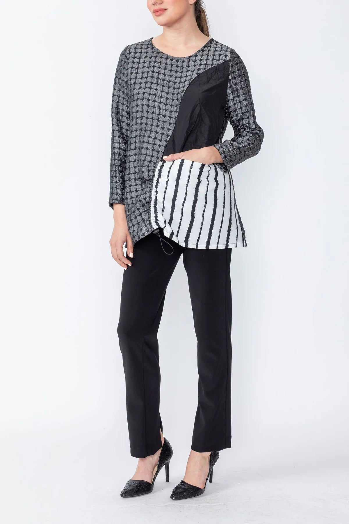 IC Collection Tunic- 4968T- GRAY