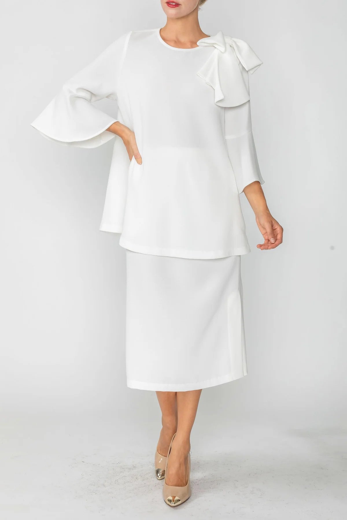 IC COLLECTION Top- 4989T- WHITE