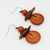 SYLCA  Assuta Orange Drop Earrings